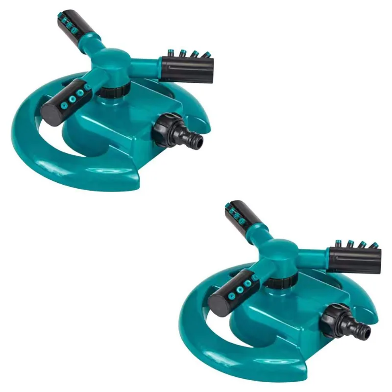 Kit 2 Und Aspersor Irrigador 360 Automático 12 Jatos Base