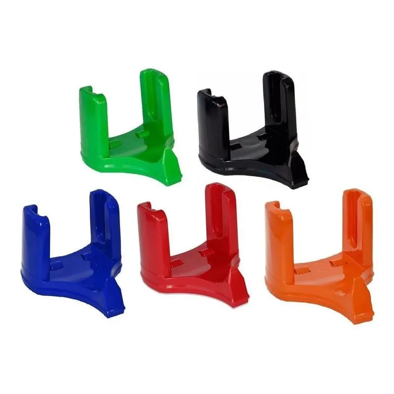 5 Suporte De Plástico Para Bobina Estrela - Verde Azul