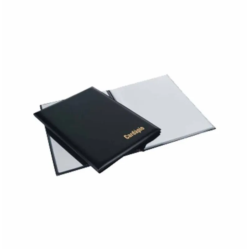 Pasta Cardápio com 6 Lugares Luxo Preto 2048 Dac - UN