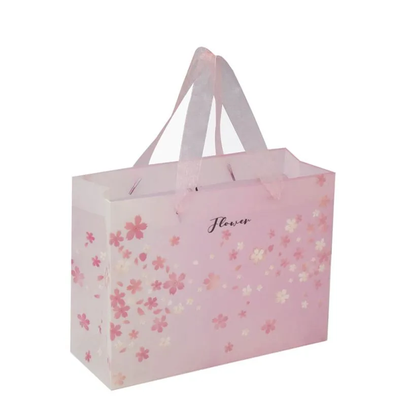 Sacolas Para Presente Horizontal Flower 12 Un 19x25x8,6cm Dac