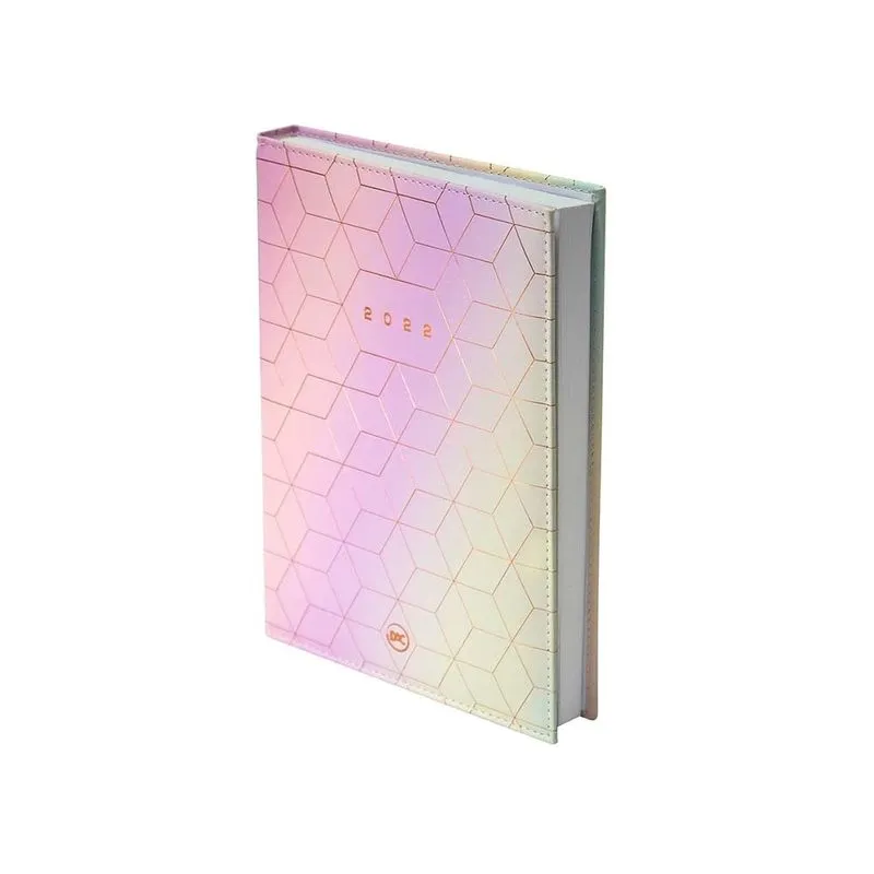 Agenda Diária Dac Costurada Modelo Milky Rosa