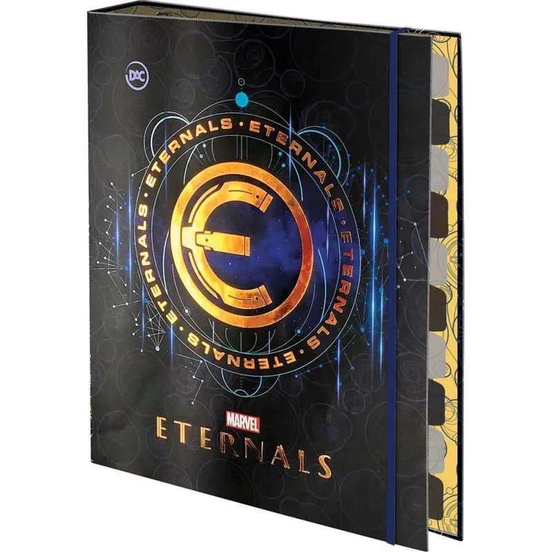 Fichario Cartonado Eternals Completo C/Elastico