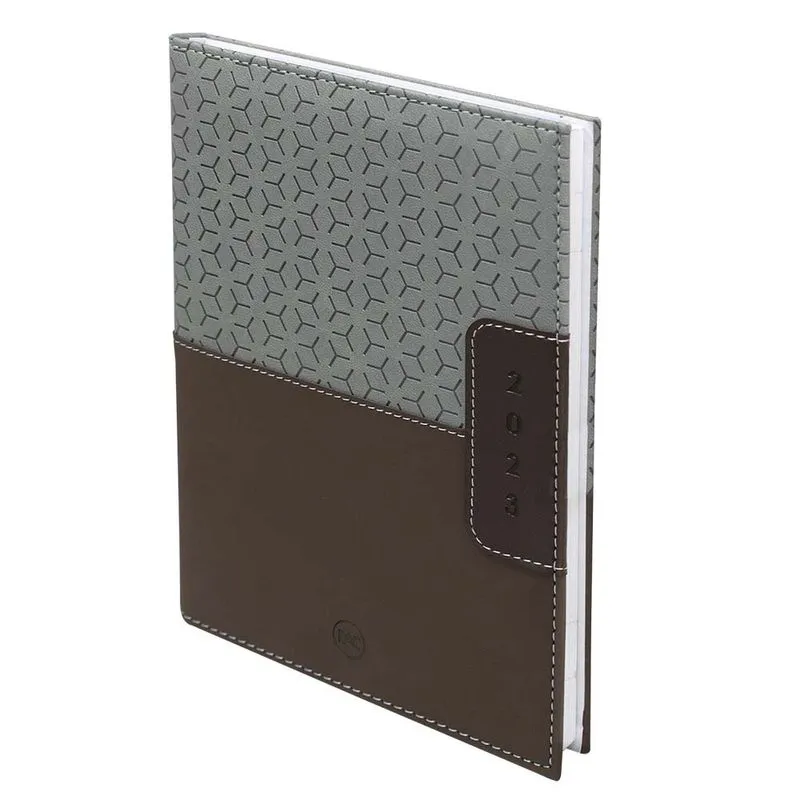 Mini Agenda Executiva Marrom 2023 Caderno Anotação Papelaria