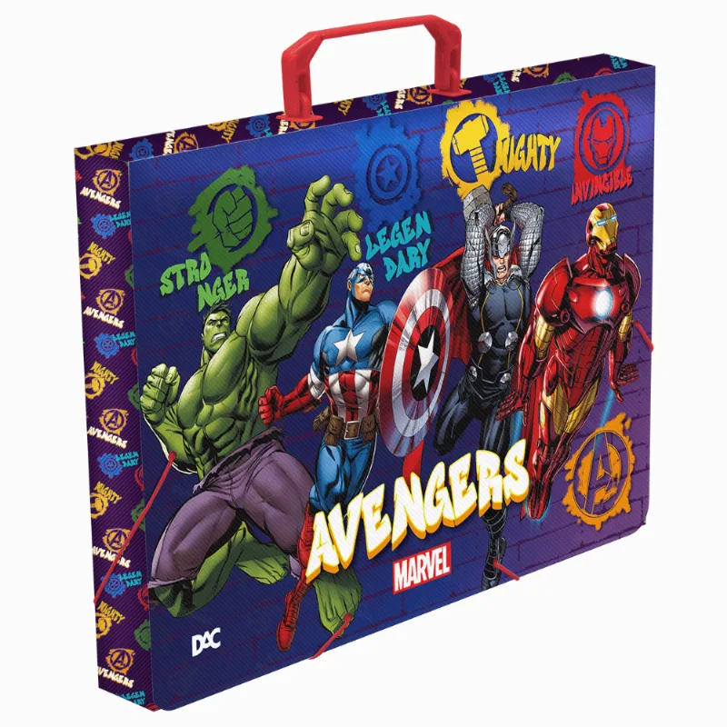 Maleta Escolar Ofício c/ Alça - Dac - VINGADORES/AVENGERS