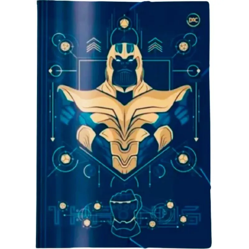 Pasta de elástico tam ofício Marvel Avengers Thanos dac