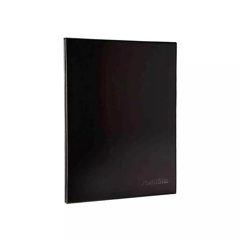 Pasta Catálogo Dac A3 Capa Preta Visor com 04 Colchetes, 10 Envelopes Plásticos Transparentes Médios