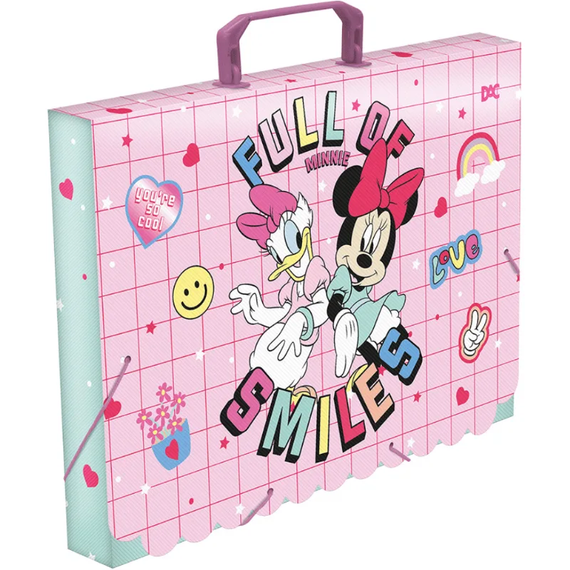 Maleta Escolar Ofício c/ Alça - Dac - MINNIE