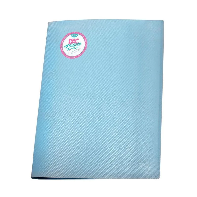 Pasta Catálogo Pp Breeze Azul 10 Envelopes Médios