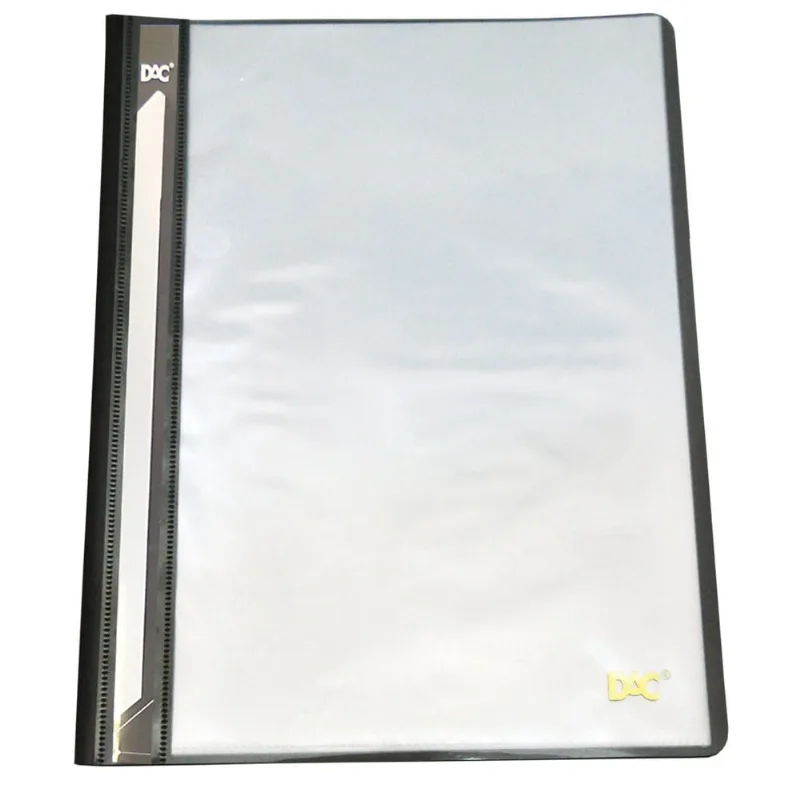 Pasta A4 Frente Transparente 10 Envelopes Preta - DAC