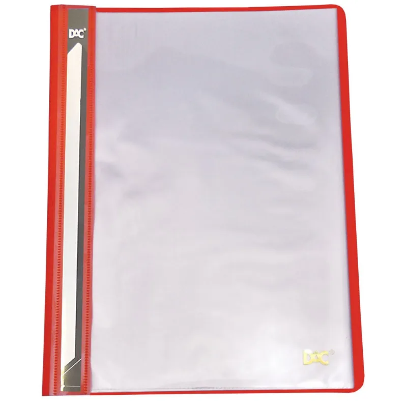 Pasta A4 Frente Transparente 10 Envelopes Vermelha - DAC