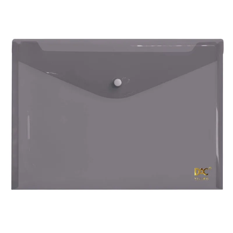 Malote A4 com Botão 332x237mm Fumê 653PP-FM - DAC