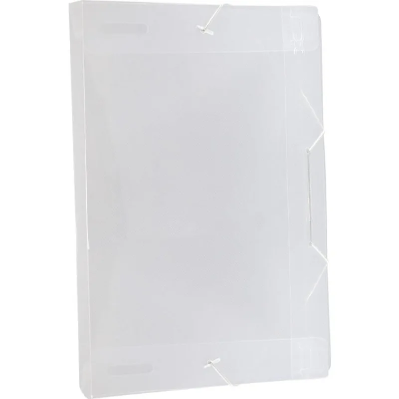 Pasta ABA Elastica Plastica Oficio 20 MM Cristal PCT.C/10