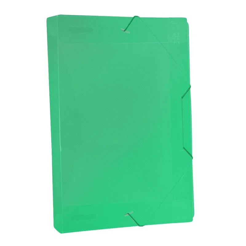 Pasta Aba Elástica Organizadora de 40mm Com Lombo Ofício Verde Original