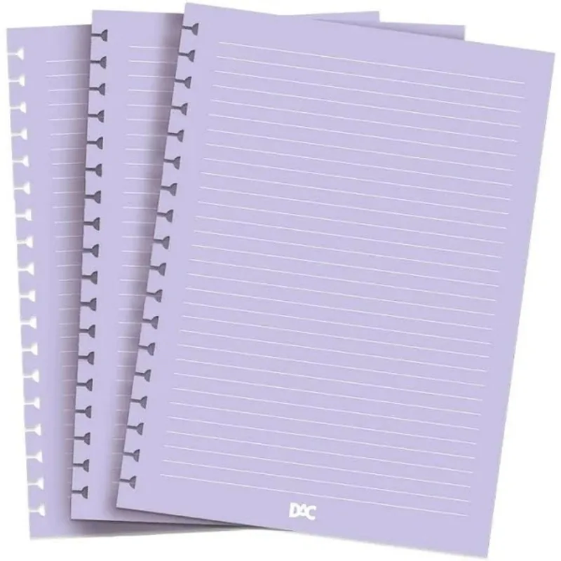 Refil Caderno Smart Colegial 48 Folhas 4047RE Lilás - Dac