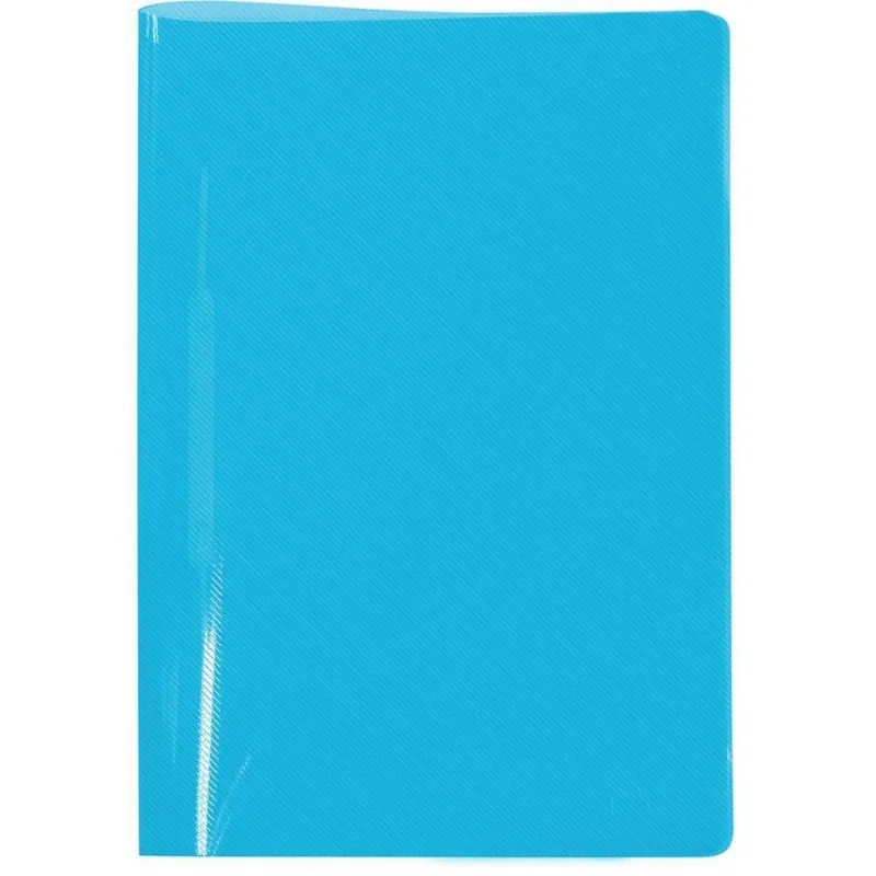 Pasta Grampo Trilho Plastica Oficio Azul PCT.C/10
