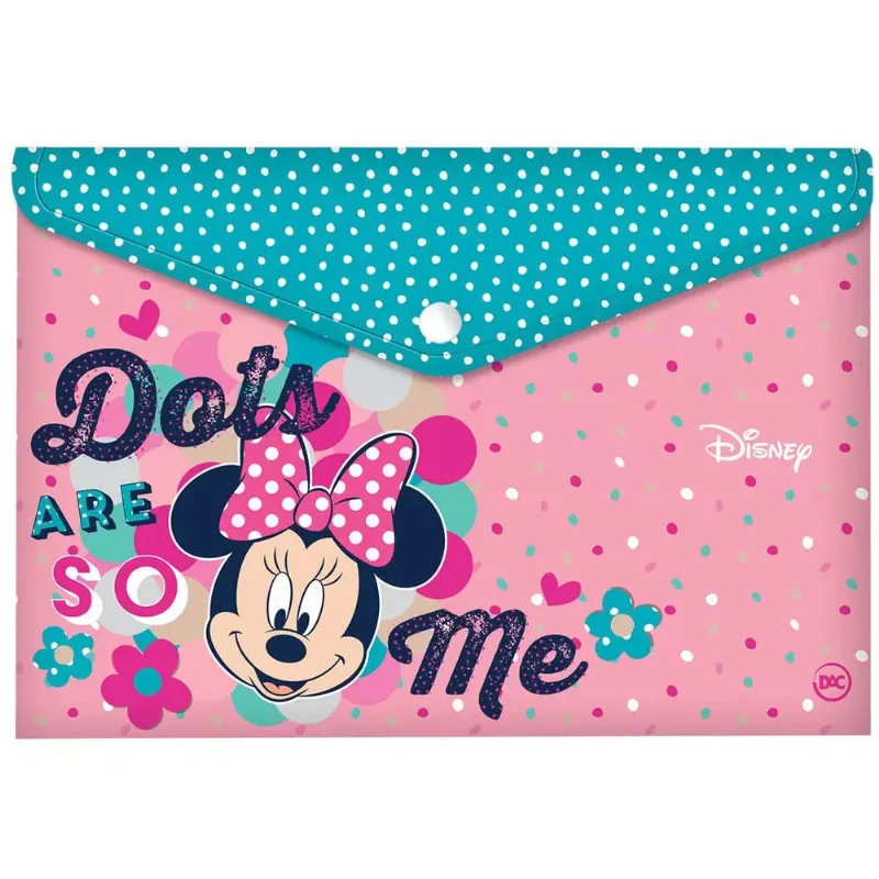 Malote com Botão A4 Minnie Mouse 2598 - Dac