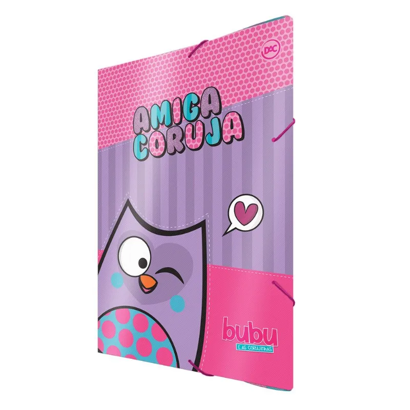 Pasta Aba Elástica 332x232mm Bubu Amiga Coruja 2737 - DAC