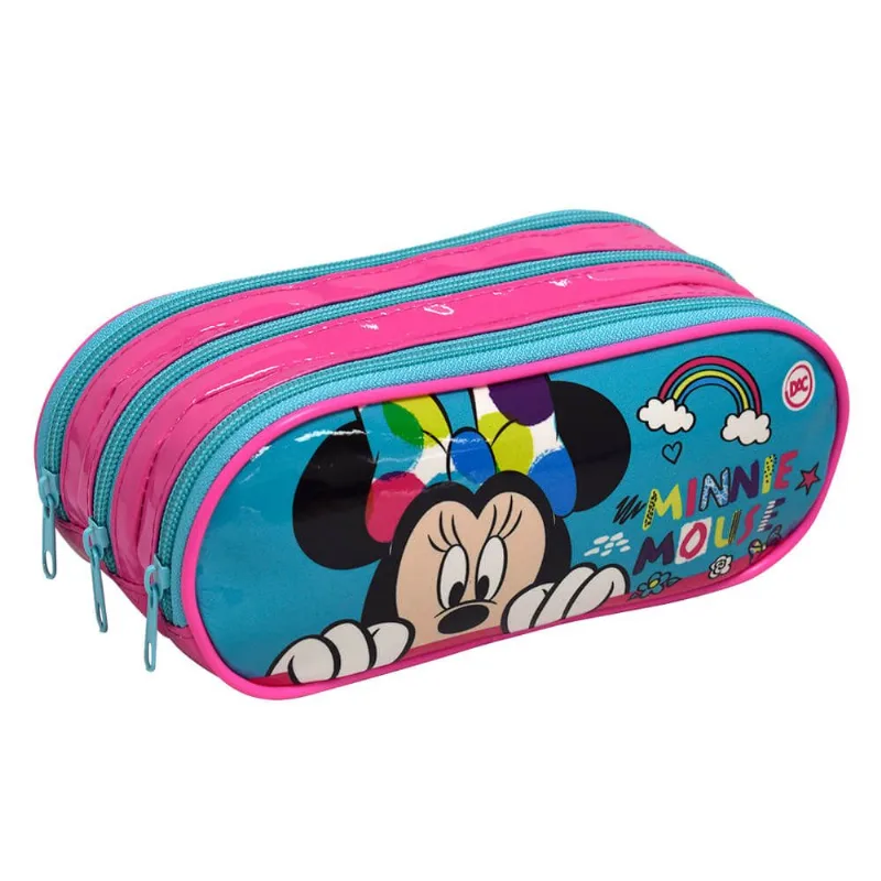 Estojo Escolar Triplo Minnie 3045 - Dac