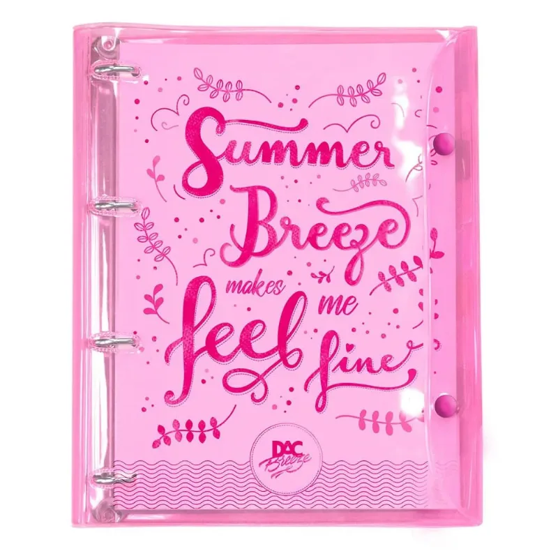 Fichário Escolar Rosa Breeze Dac