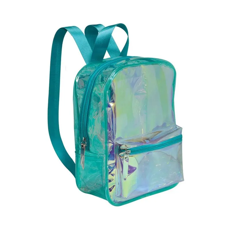 Mochila Teen Dac Metalizada Transparente Breeze Verde