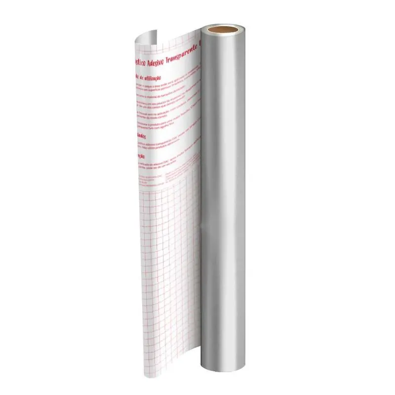 Rolo Adesivo Metalizado pp Prata 45cm x 2 metros Dac