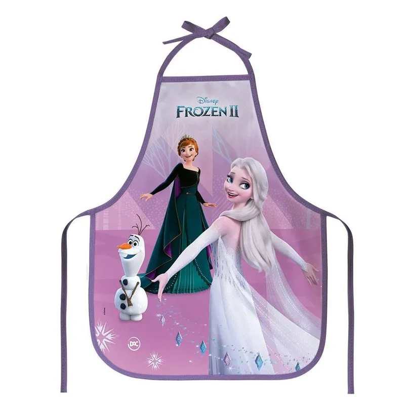 Avental Escolar Infantil Plástico Frozen 2 Disney Arte E