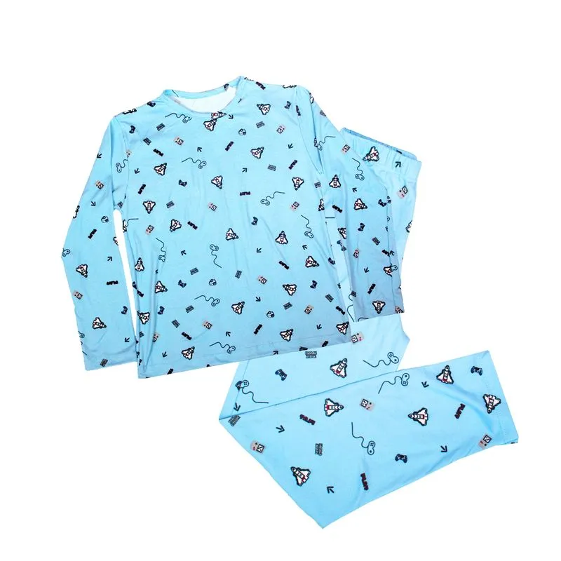 Pijama Longo Infantil Masculino Estampado Hot Love