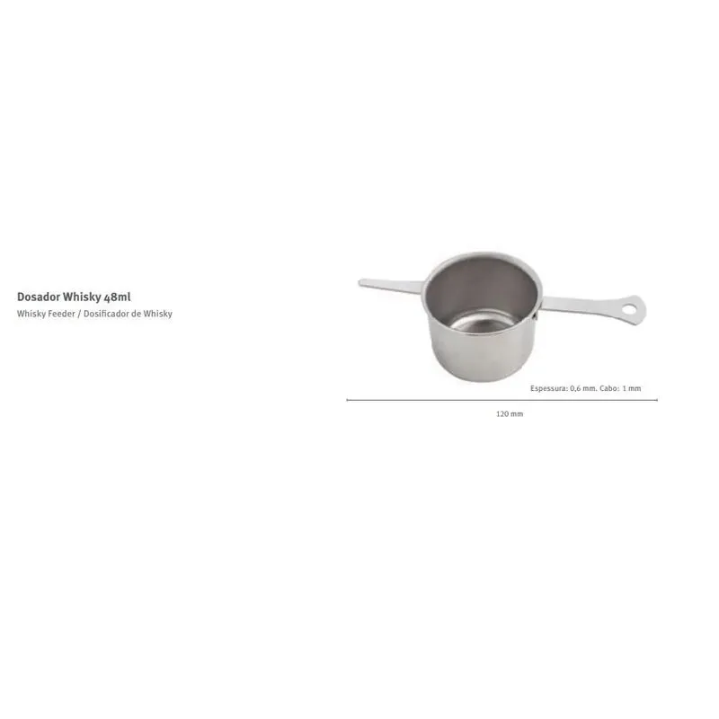 Dosador De Whisky Aço Inox