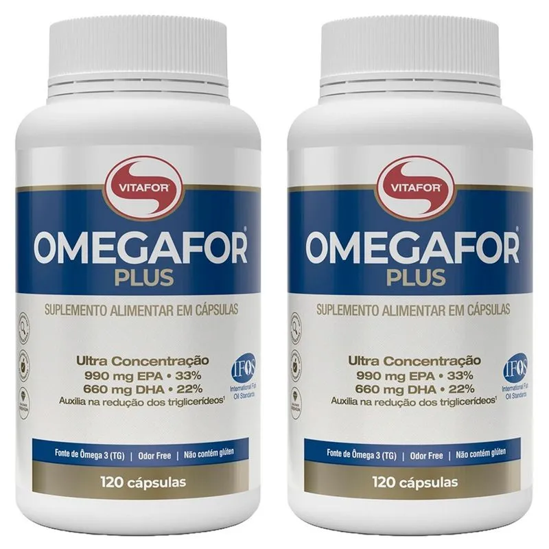 2x Omegafor plus 120 caps - Vitafor