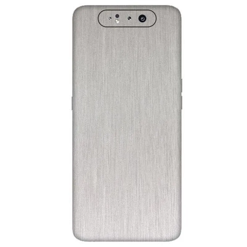 Pelicula Skin Adesivo Aço Escovado Prata Galaxy A80 Pelicula Skin Adesivo Aço Escovado Prata Galaxy A80