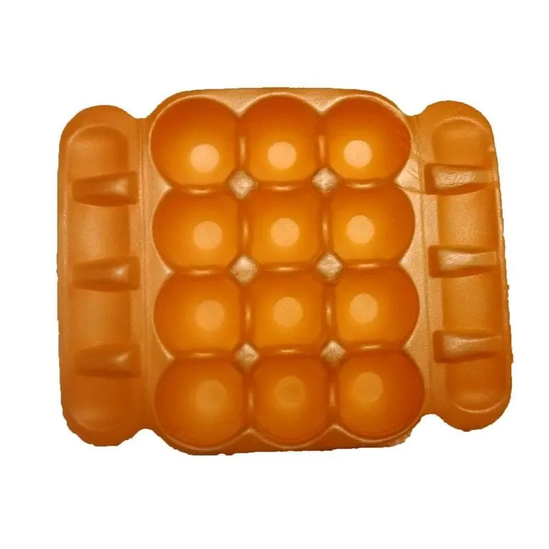 50 Bandeja De Isopor Para 12 Ovos 24x20cm Laranja (50und)