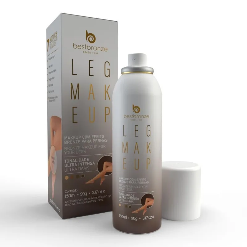 Best Bronze Leg Makeup Efeito Matte Alta Cobertura 3 Cores