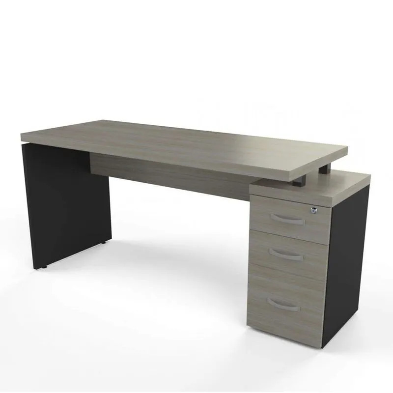 Mesa para Escritório 3 Gavetas PE40 Pandin Móveis Nogueira Casa Blanca