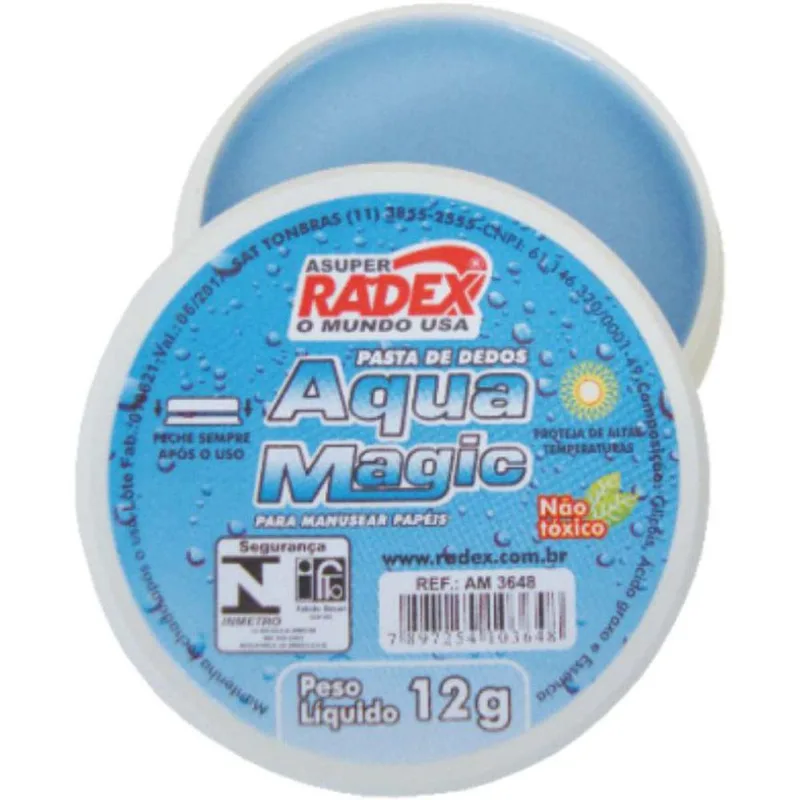 Umedecedor De Dedo Asuper Aqua Magic 12g.