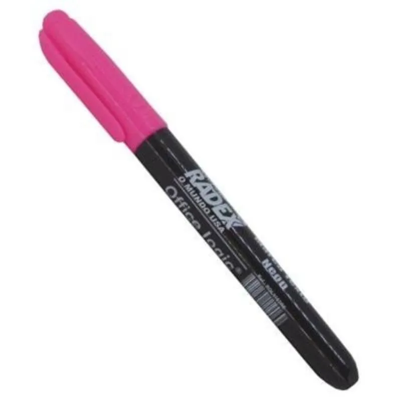 Pincel Marca Texto Rosa 1 UN Radex