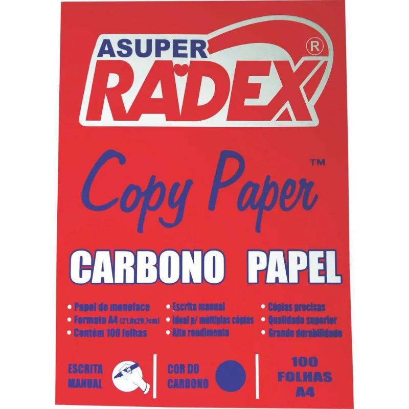 Papel Carbono Para Lápis A4 Papel Azul