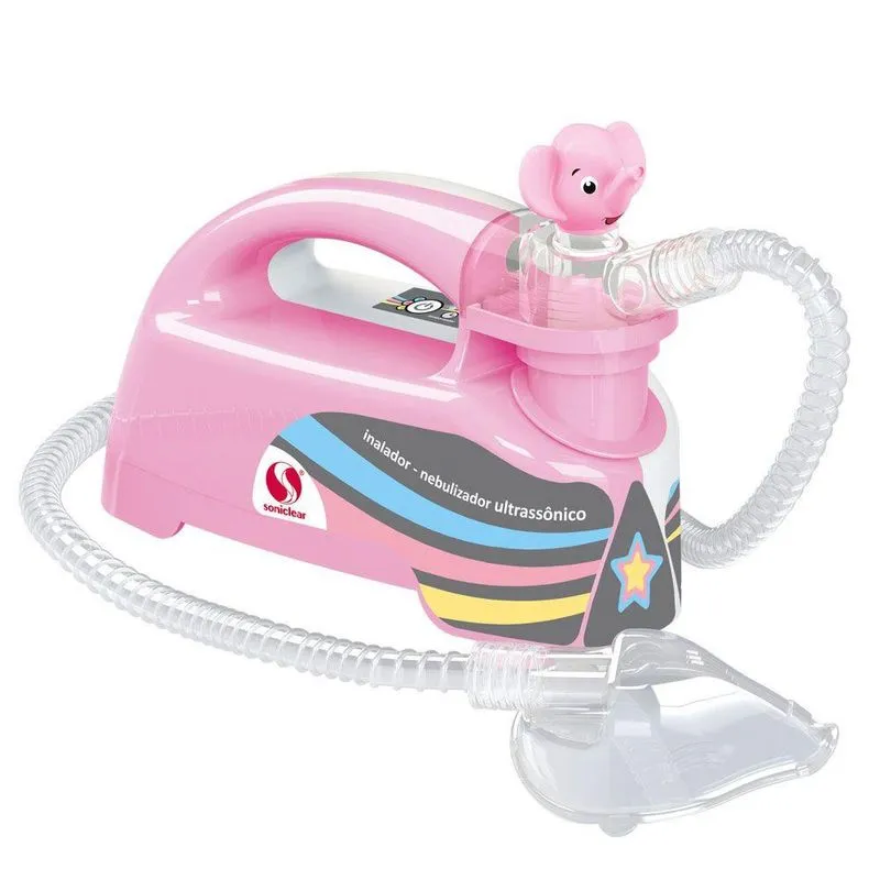 Inalador Nebulizador Ultrassônico Pulmosonic Star Premium Rosa
