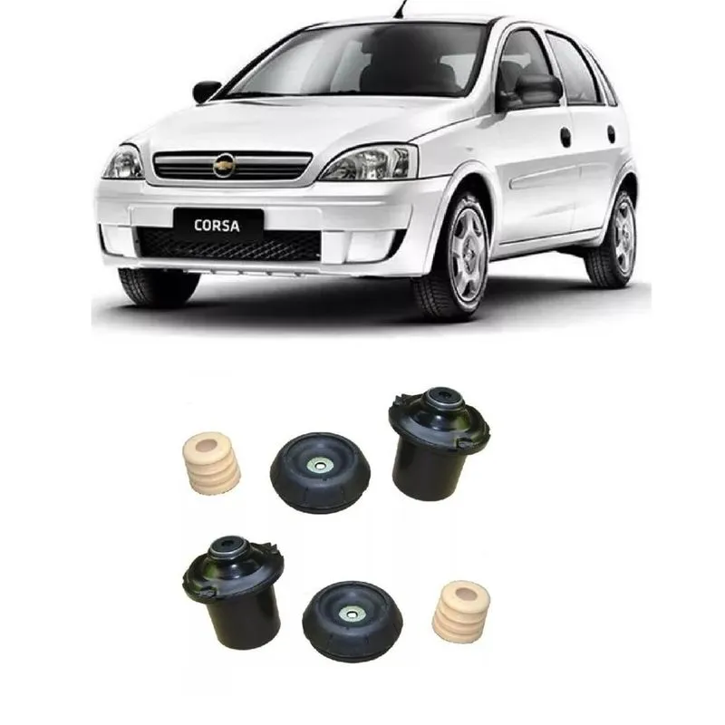 Par de Batentes Dianteiro Corsa Sedan Joy 18 8V Flexpower de 2004 a 2007