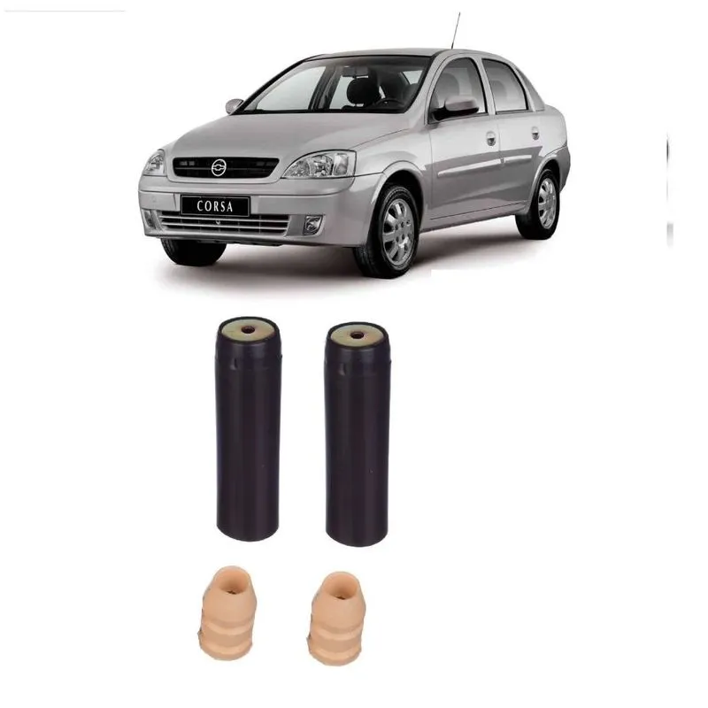 Par Kit Batente Corsa Sedan Premium Traseiro (2004 Até 2012) 1.0/1.4/1.8/8v