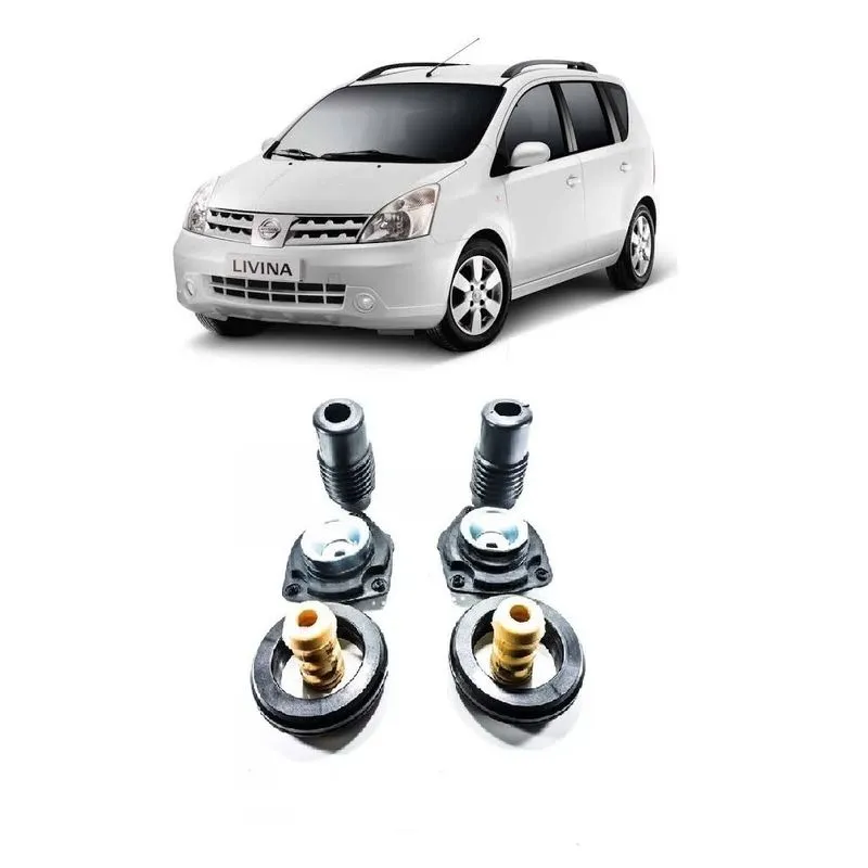 Kit Batente Nissan Livina Impacto Reposição Automotiva Dianteiro - (2007 Até 2013) O Par