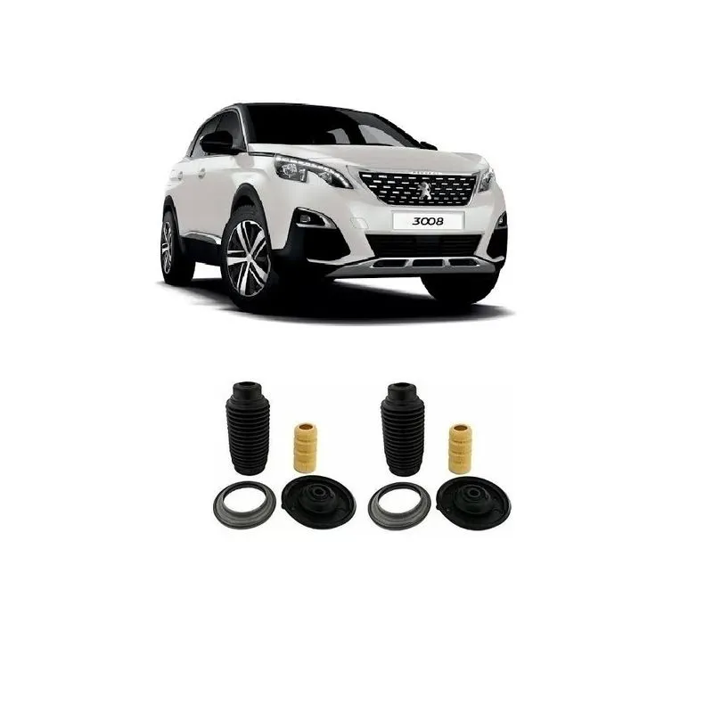 Kit Batente Peugeot 3008 Impacto Reposição Automotiva Dianteiro - (2008 Até 2016) O Par