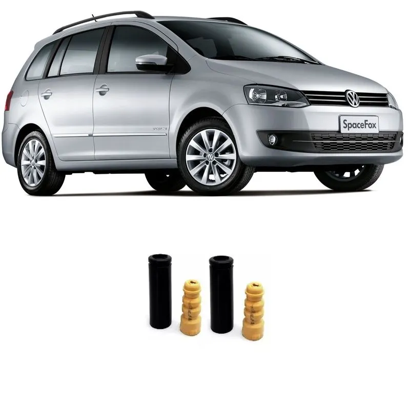 Kit Batente Dianteiro Vw Spacefox Impacto Reposição Automotiva Traseiro - (2003 Até 2013) O Par