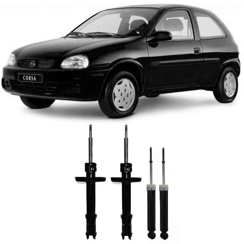04 Amortecedores Chevrolet Corsa 1994 Até 2002 - Dianteiro E Traseiro