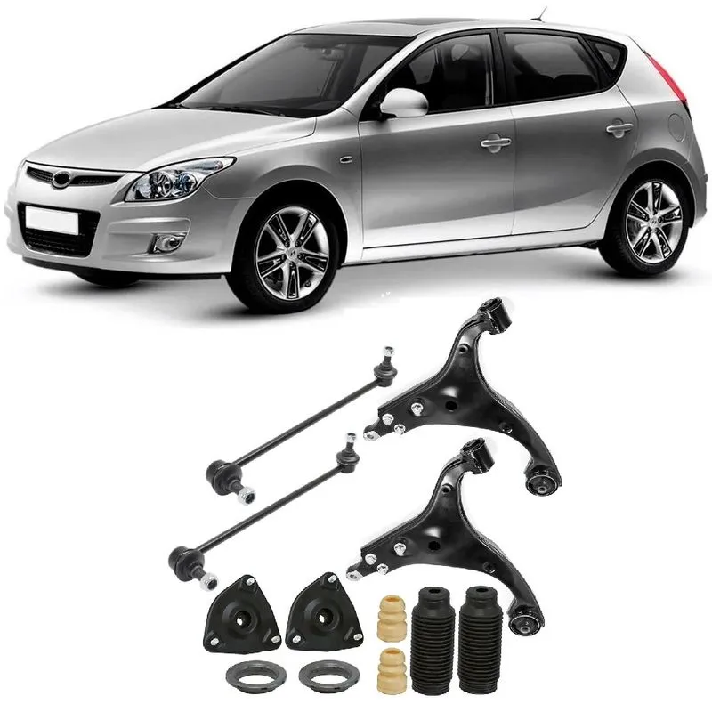 Bandeja + Bieleta + Kit Batente Hyundai I30 Dianteiro 2008 Até 2011 O Par