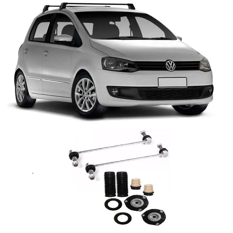 Bieleta + Kit Batente Volkswagen Fox Dianteiro 2003 Até 2019 O Par