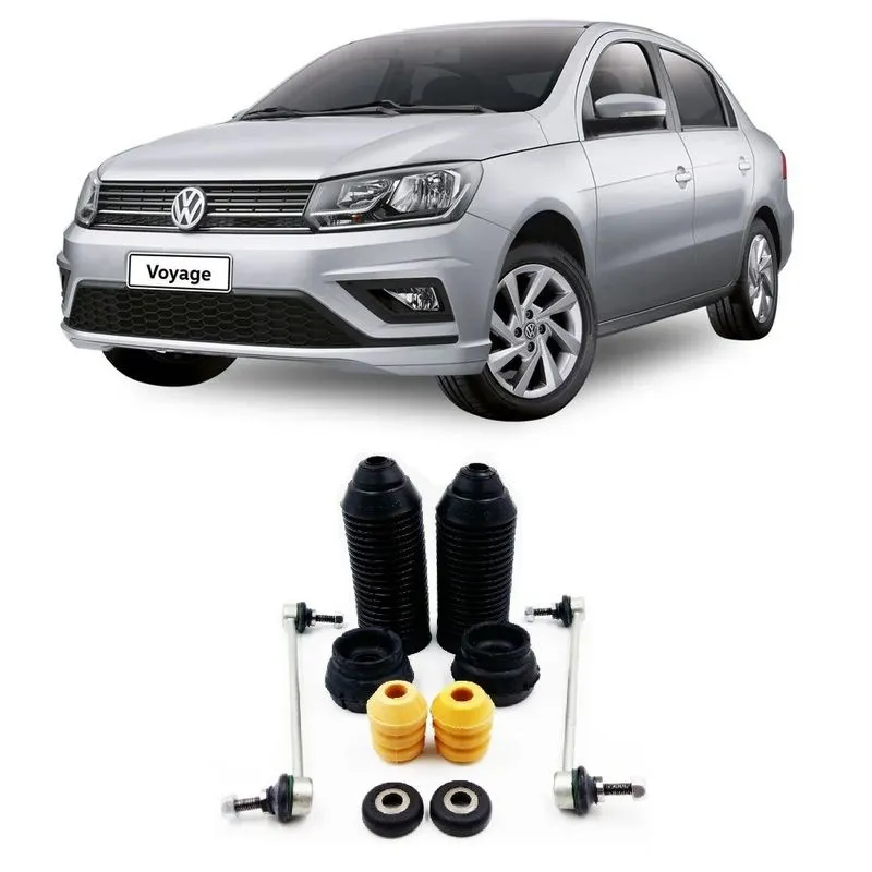 Bieleta + Kit Batente Volkswagen Voyage Dianteiro 2008 Até 2020 O Par