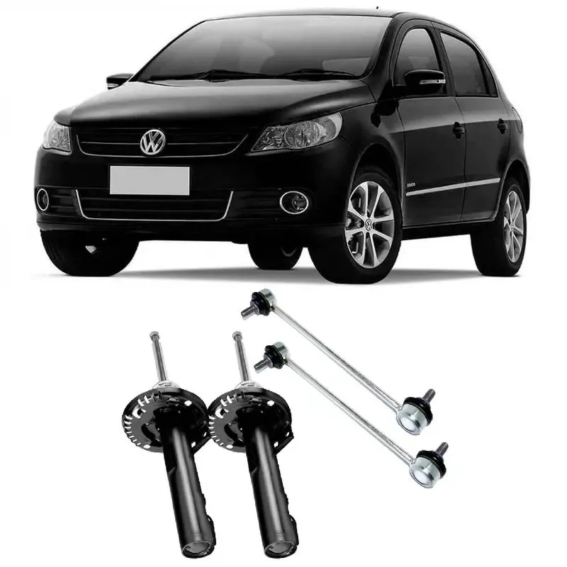 Amortecedor + Bieleta Volkswagen Gol G5 Dianteira 2008 Até 2013 O Par