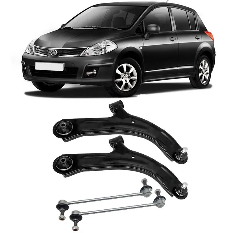 Bandeja + Bieleta Nissan Tiida Dianteira 2007 Até 2014 O Par