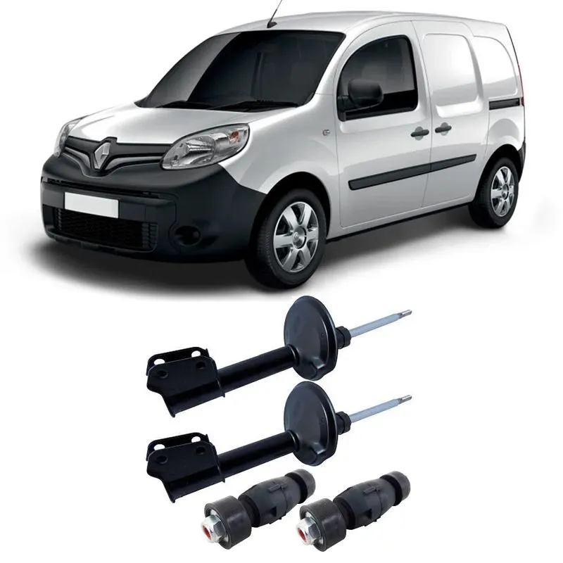 Amortecedor + Bieleta Renault Kangoo Dianteira 1999 Até 2013 O Par