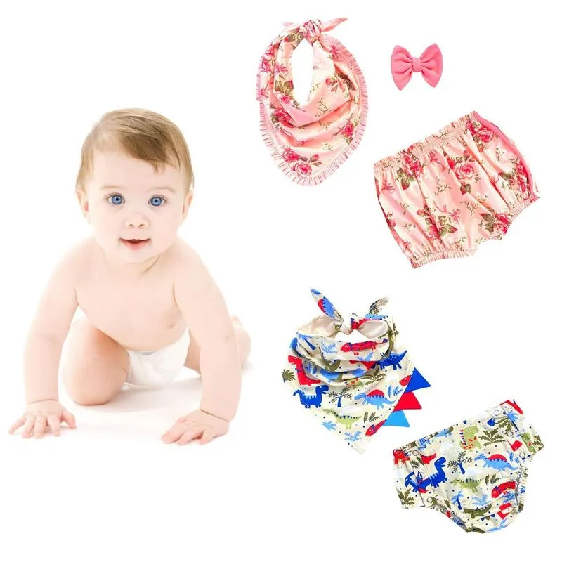 Babador Infantil Para O Verão Babadores + Calcinha Delicada